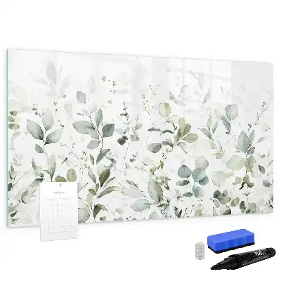 Magnetic marker board plants botanical design