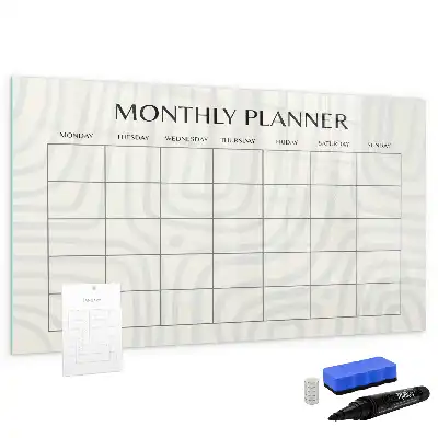 Magnetic monthly planner board magnetic marker board
