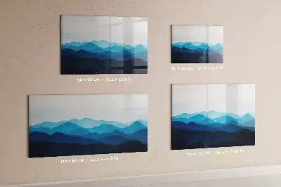 Magnetic marker board with watercolor wash design