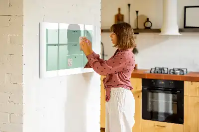 Desk organizer with magnetic marker board