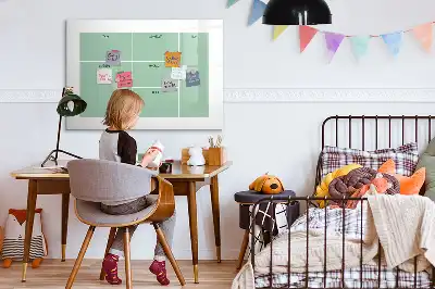 Desk organizer with magnetic marker board