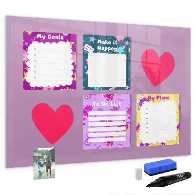 Magnetic memo board scary notes design