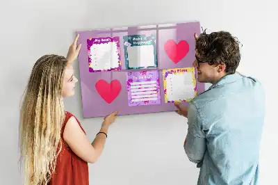 Magnetic memo board scary notes design