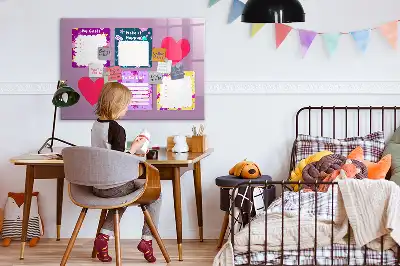Magnetic memo board scary notes design