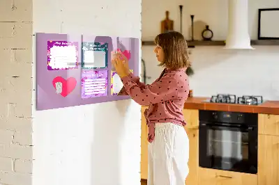 Magnetic memo board scary notes design