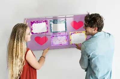 Magnetic memo board scary notes design