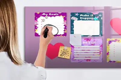 Magnetic memo board scary notes design