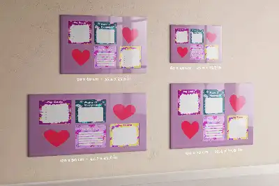 Magnetic memo board scary notes design