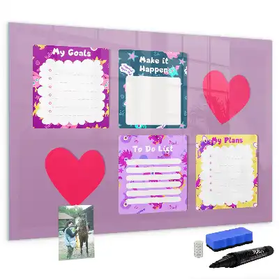 Magnetic memo board scary notes design