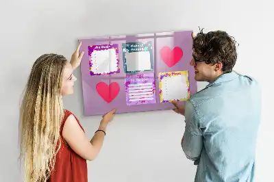 Magnetic memo board scary notes design