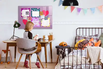 Magnetic memo board scary notes design