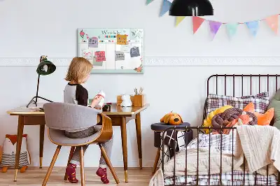 Magnetic marker board weekly planner