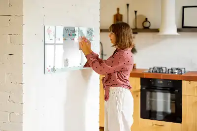 Magnetic marker board weekly planner