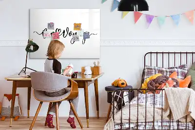 Magnetic marker board with Have a safe trip text