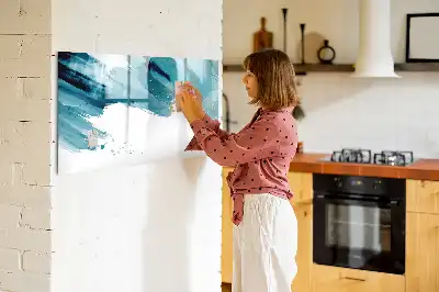 Magnetic marker board brush strokes design