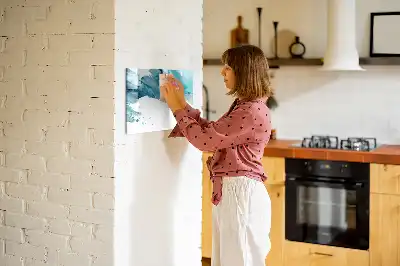 Magnetic marker board brush strokes design