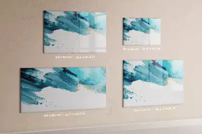 Magnetic marker board brush strokes design