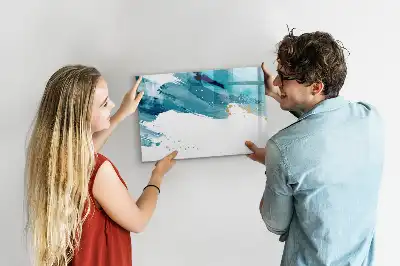 Magnetic marker board brush strokes design