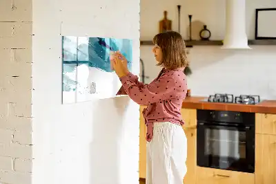 Magnetic marker board brush strokes design