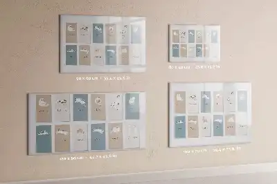 Magnetic marker board cat calendar design