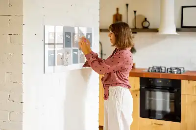 Magnetic marker board cat calendar design