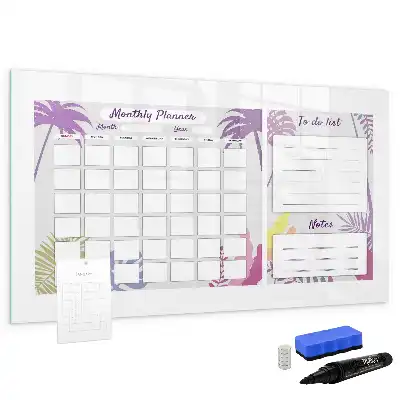 Magnetic monthly planner whiteboard magnetic marker board