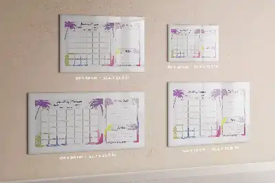 Magnetic monthly planner whiteboard magnetic marker board