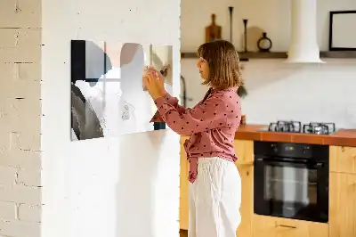Magnetic glass dry erase board spot abstraction design
