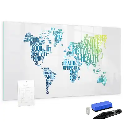 Magnetic marker board nice words map design