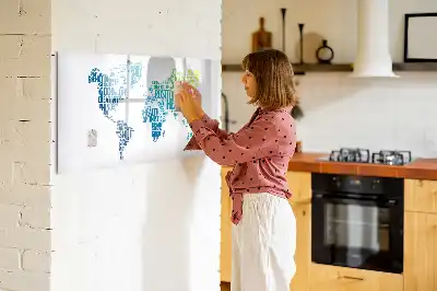 Magnetic marker board nice words map design