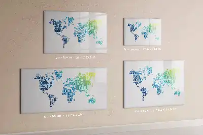 Magnetic marker board nice words map design