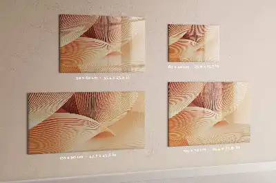 Magnetic marker board with abstract wave pattern