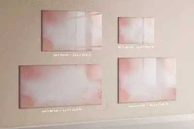 Magnetic marker board pink marble design