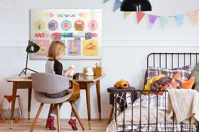 Magnetic marker board school planner