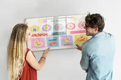 Magnetic marker board school planner