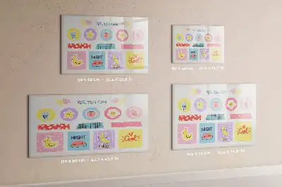 Magnetic marker board school planner