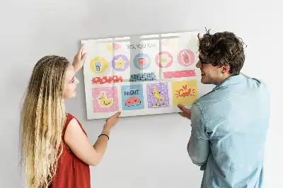 Magnetic marker board school planner