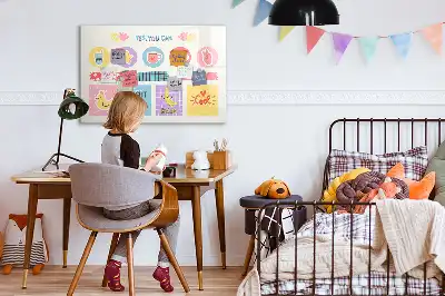 Magnetic marker board school planner
