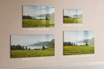 Magnetic marker board mountains and plains design