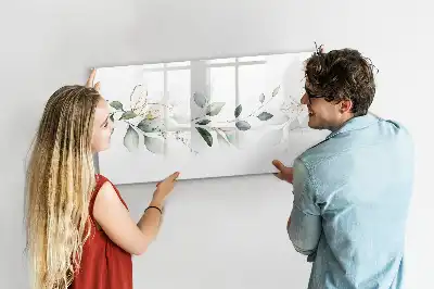 Magnetic glass dry erase board abstract list design