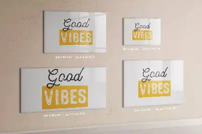 Magnetic marker board with an inspirational sentence