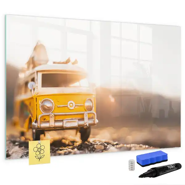 Magnetic marker board road trip holiday theme