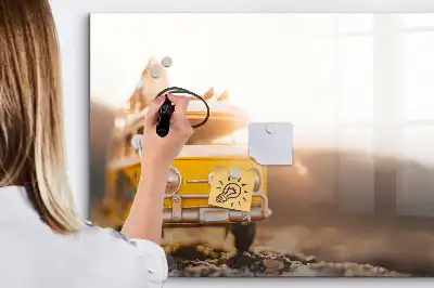 Magnetic marker board road trip holiday theme