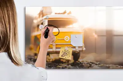 Magnetic marker board road trip holiday theme