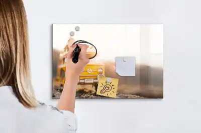 Magnetic marker board road trip holiday theme
