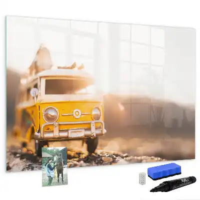 Magnetic marker board road trip holiday theme