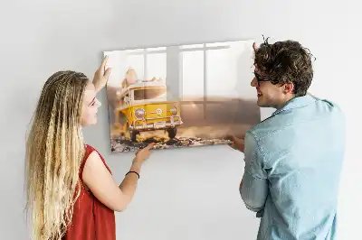 Magnetic marker board road trip holiday theme