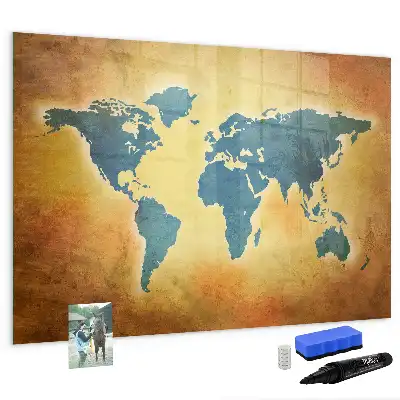 Magnetic world map whiteboard old world map design