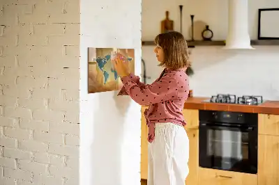 Magnetic world map whiteboard old world map design