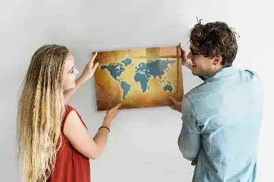 Magnetic world map whiteboard old world map design